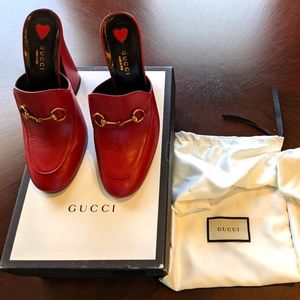 Gucci Julie Princeton block heel mules size 38.5